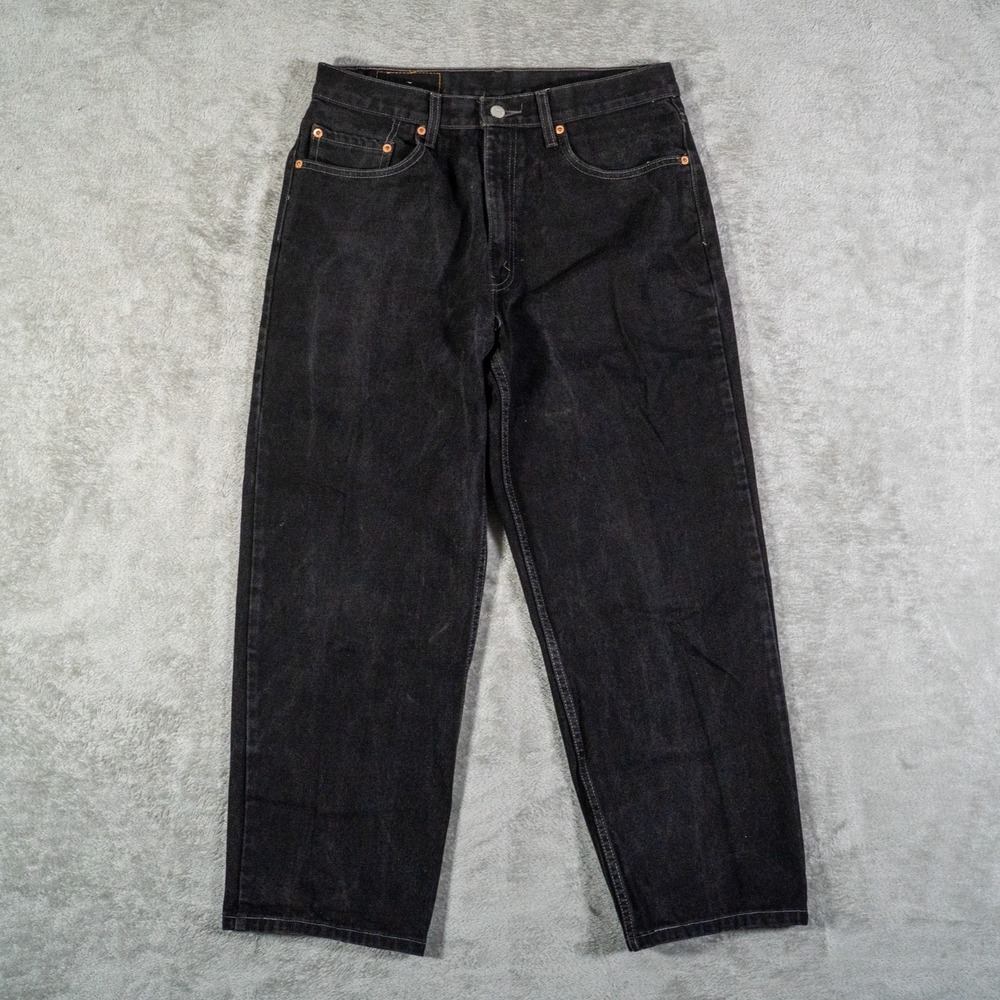 Vintage Levis Jeans Mens 34x32 Black 550 Relaxed Fit 1998 Retro Baggy‎